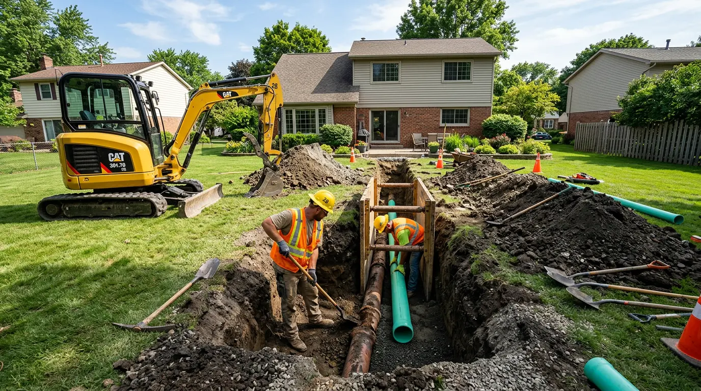 Sewer Line Repair in Clayton, MI